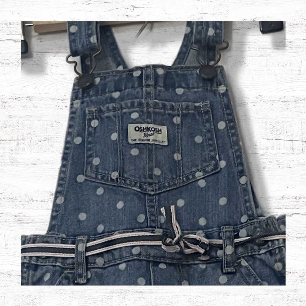 OSHKOSH B'GOSH Polka Dot Overalls Size 4T